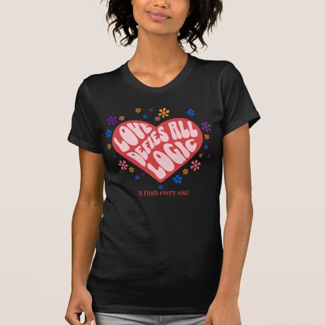 T-shirt Whimsical Retro Romance (Devant)