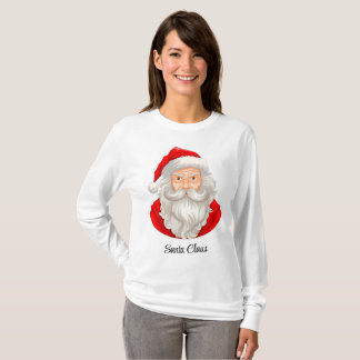 T-shirt Whimsical Santa Claus Watercolor