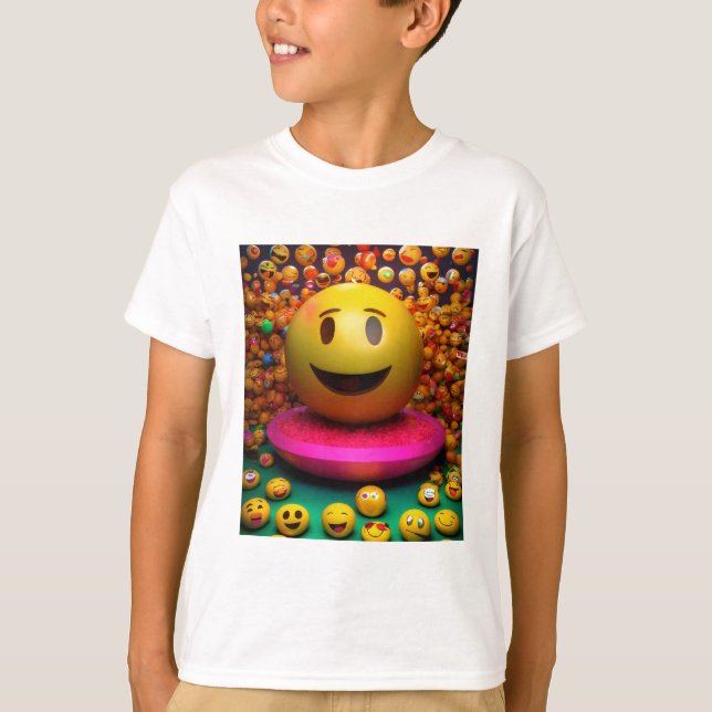 T-shirt Whimsical Watercolor Smile (Devant)