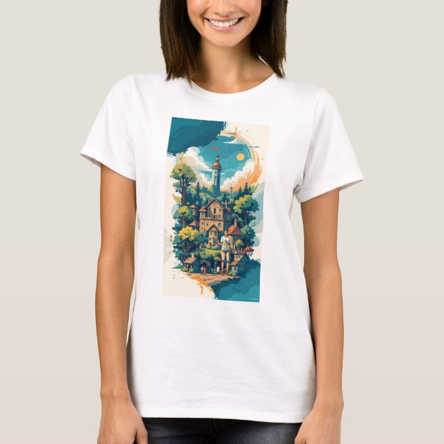 T-shirt Whimsical Wonderland : Le rêve d'un géant (Devant)