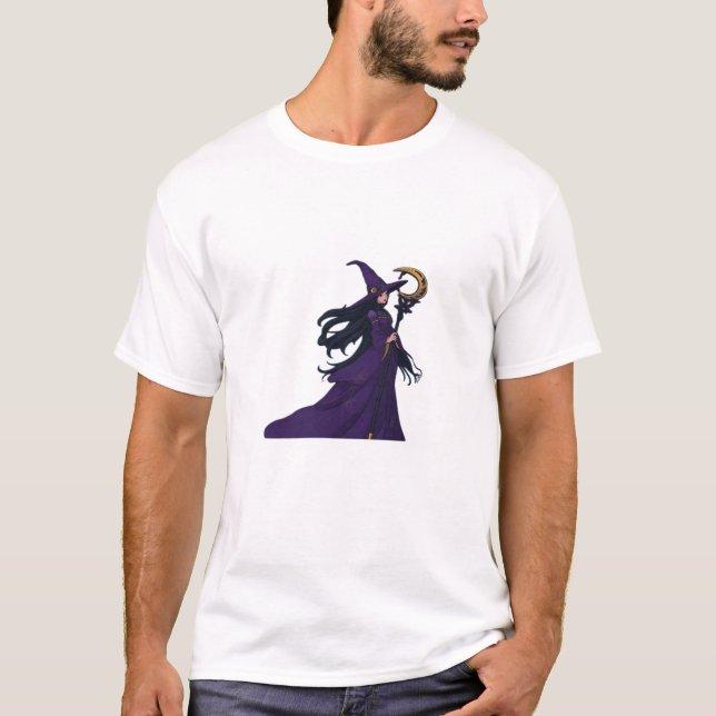 T-shirt Whimsigothique Lune sorcière (Devant)