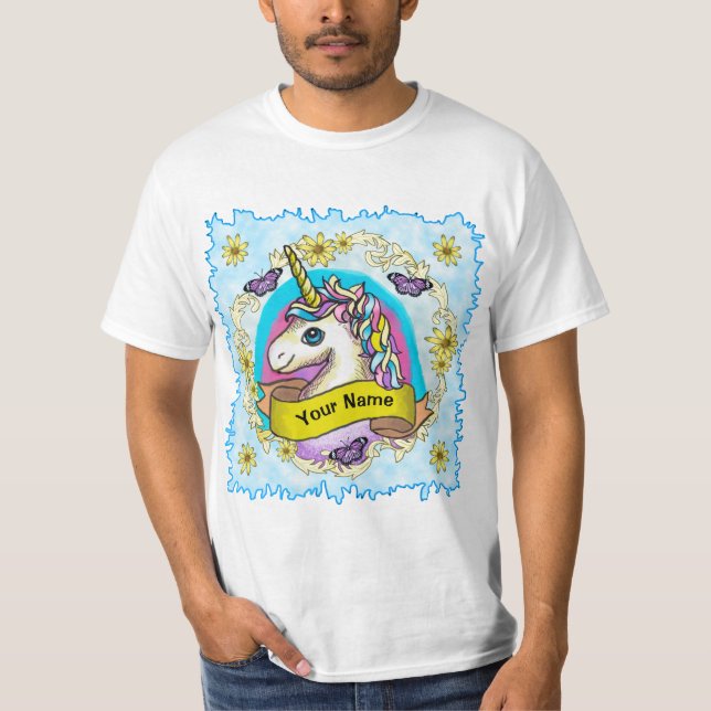 T-shirt Whimsy Unicorn (Devant)