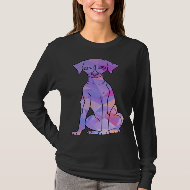 T-shirt Whippet Coloré (Devant)