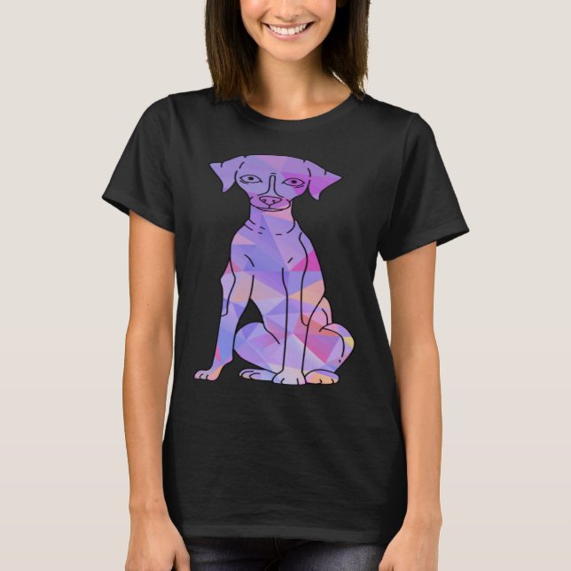 T-shirt Whippet Coloré (Devant)
