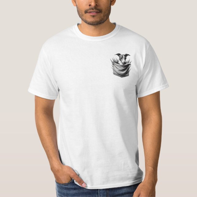T-shirt Whippet de poche avant (Devant)