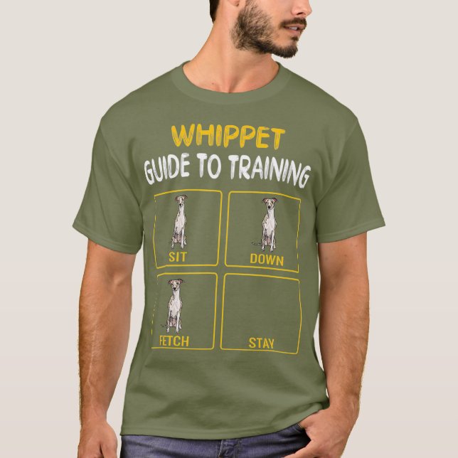 T-shirt Whippet Guide Pour L'Entraînement De L'Obéissance  (Devant)
