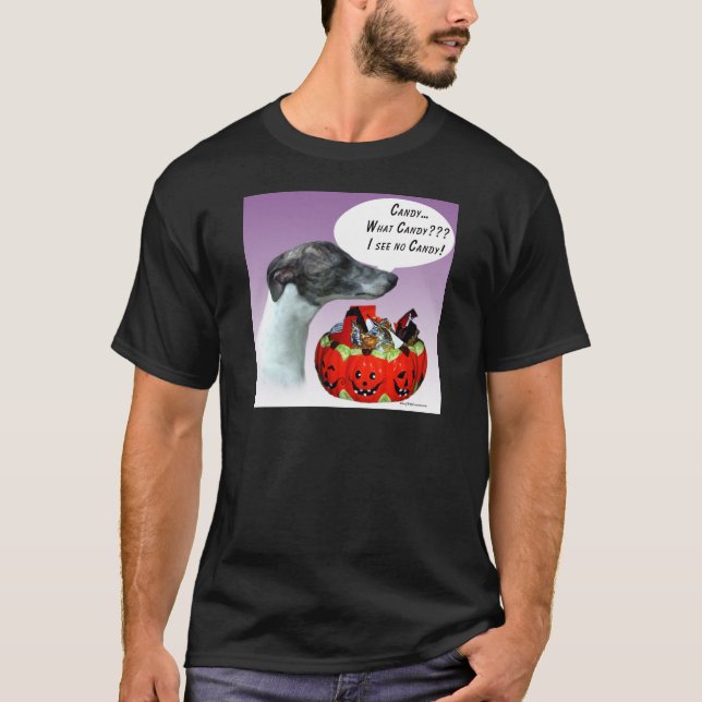T-shirt Whippet Halloween Candy (Devant)