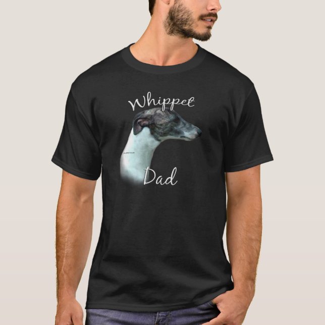T-shirt Whippet Papa 2 (Devant)