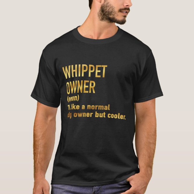 T-shirt whippet propriétaire comme un chien propriétaire n (Devant)