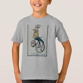 T-shirt Whippet sur un vélo