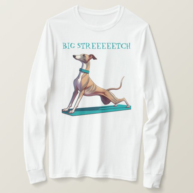T-shirt Whippet yoga (Design devant)