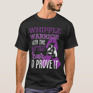 T-shirt Whipple Guerrier Avec Bataille Scar Cancer Pancréa