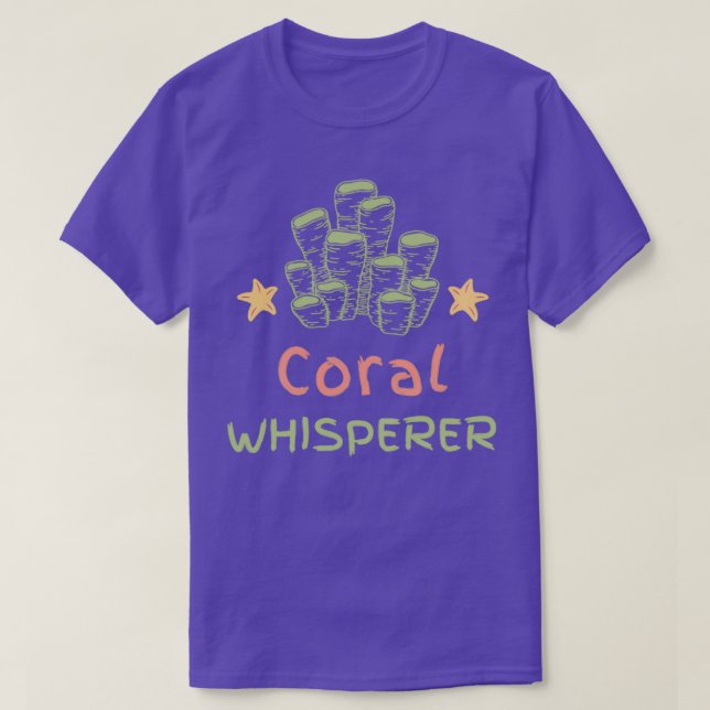 T-shirt Whirer de corail cool drôle aquarium cuisinier (Design devant)