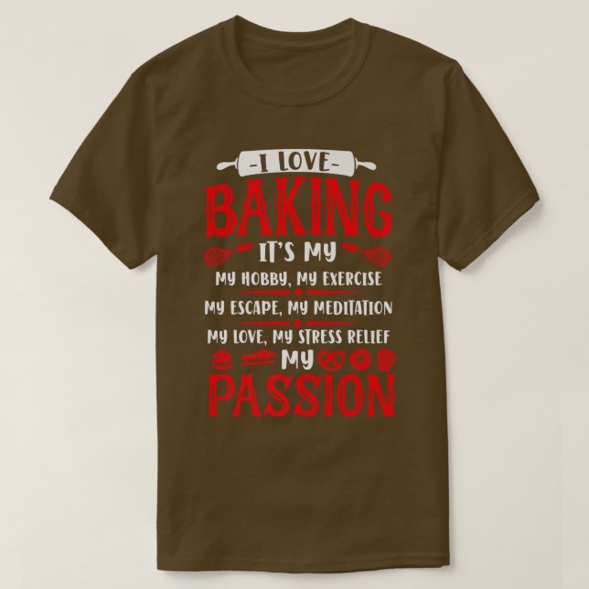 T-shirt Whisk à broche à cuisson au four (Design devant)