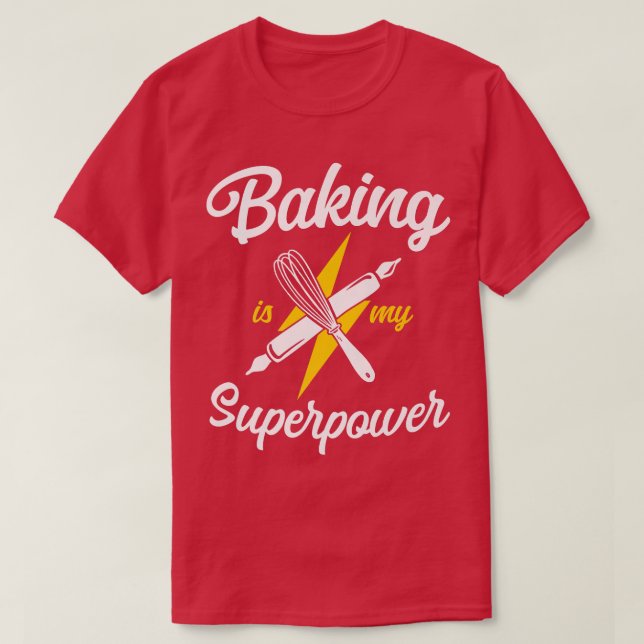 T-shirt Whisk à broche à cuisson au four (Design devant)