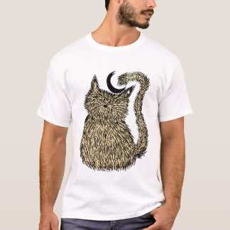 T-shirt Whisker Whimsy : Le Chat De Nuit Fluffé