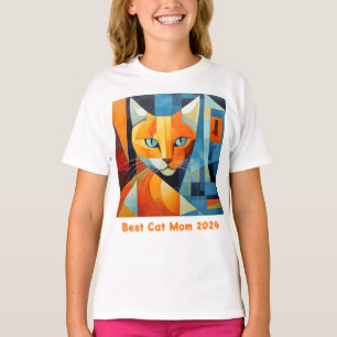 T-shirt Whiskers Abstraits : Best Cat Mom