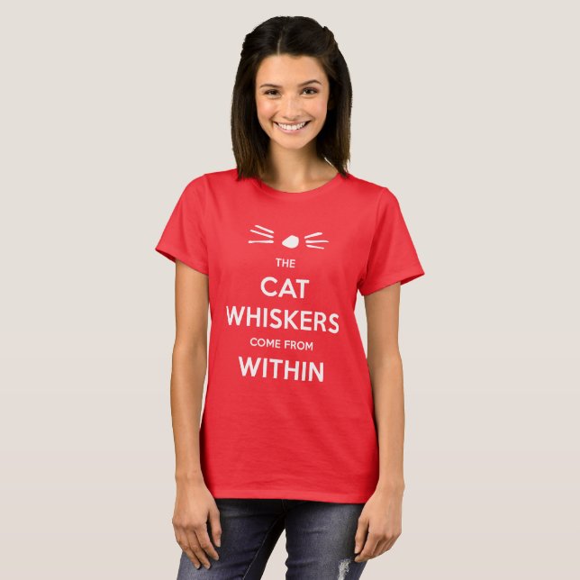 T-shirt Whiskers dans le chat (Devant entier)