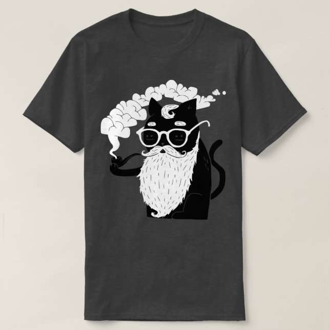 T-shirt Whiskers Et Tuyaux (Design devant)