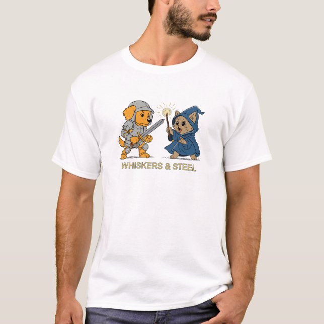 T-shirt Whiskers & Steel (Devant)