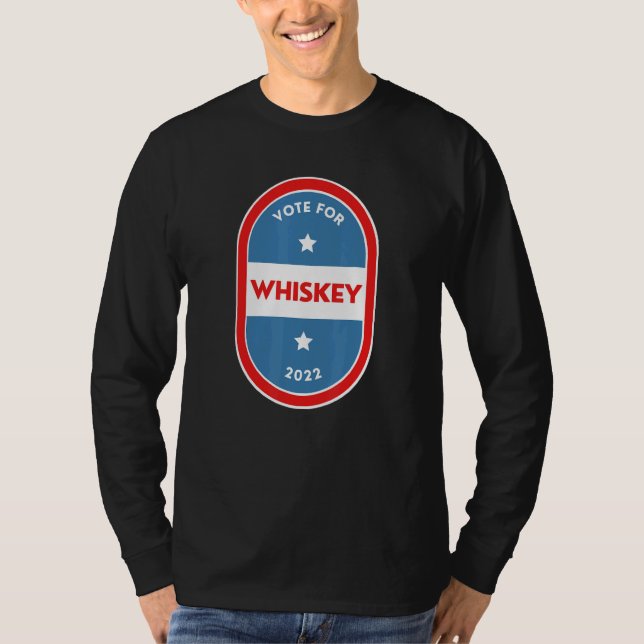 T-shirt Whiskey  Bartender Political Election Parody 2022 (Devant)