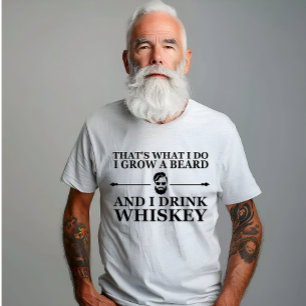 T-shirt Whiskey cite de drôles de paroles barbus