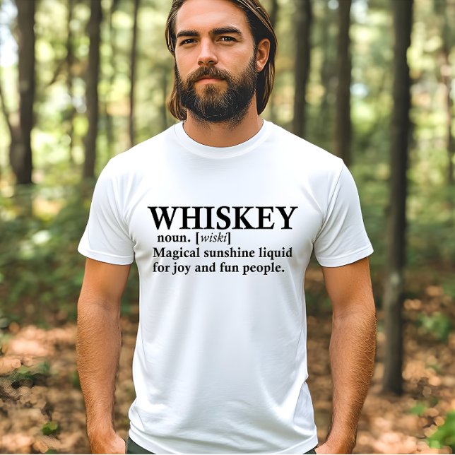 T-shirt Whiskey, définition citations amusantes pour boire (Créateur téléchargé)