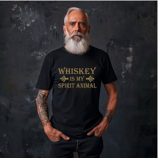 T-shirt Whiskey est mon animal d'esprit drôle de dire alco (Créateur téléchargé)
