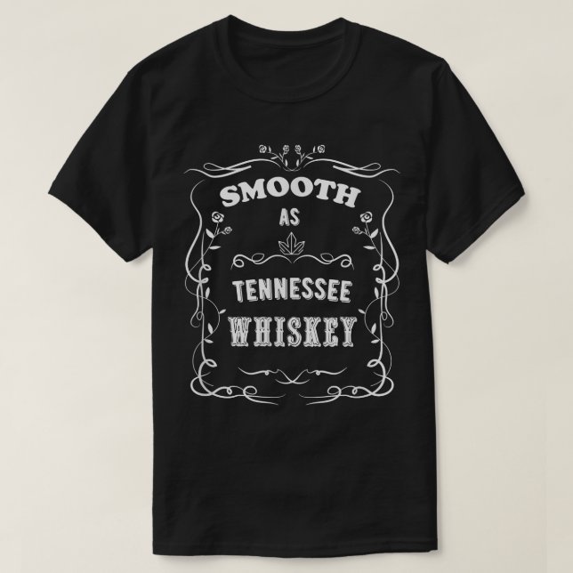 T-shirt Whiskey lisse comme Tennessee (Design devant)
