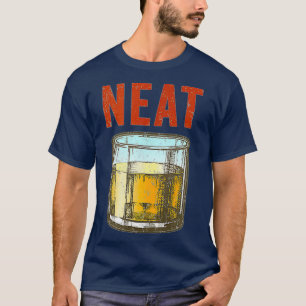 T-shirt Whiskey Neat Old Fashié Scotch Et Bourbon