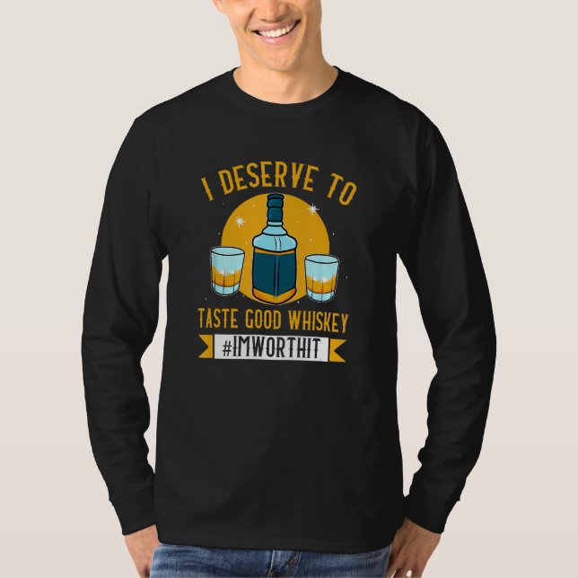 T-shirt Whiskey Rum Alcohol Cocktail Drunk Alcoholic Damp  (Devant)