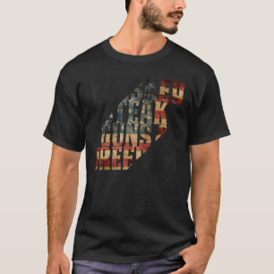 T-shirt Whiskey Steak Guns & Liberté Drapeau patriotique V