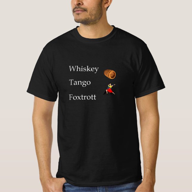 T-shirt Whiskey, Tango Foxtrot (Devant)