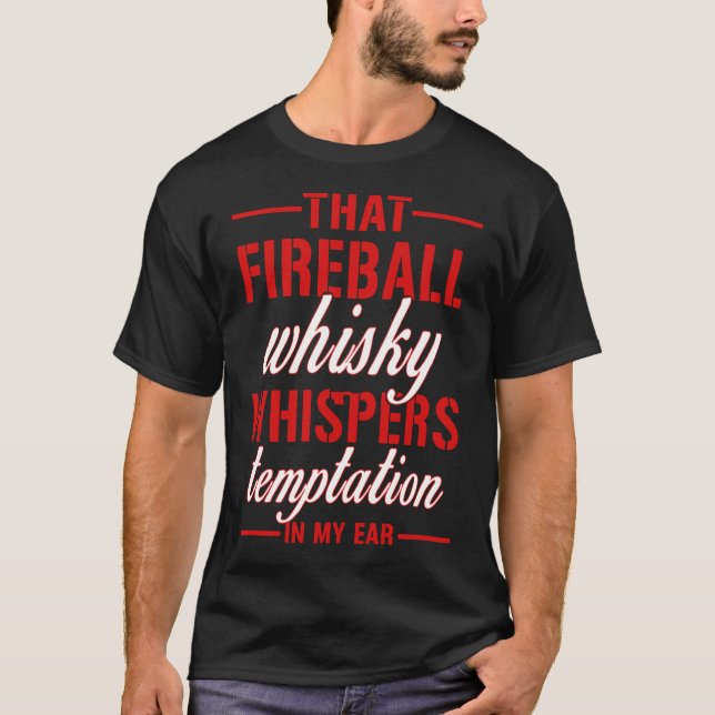 T-shirt Whisky Fireball (Devant)