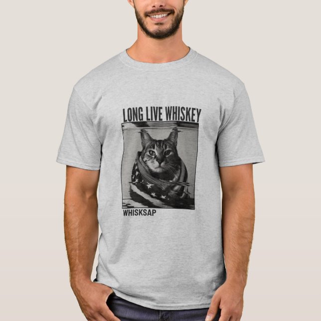 T-SHIRT WHISKY LONG LIVE - RÉFÉRENCE ROCKY A$AP (Devant)