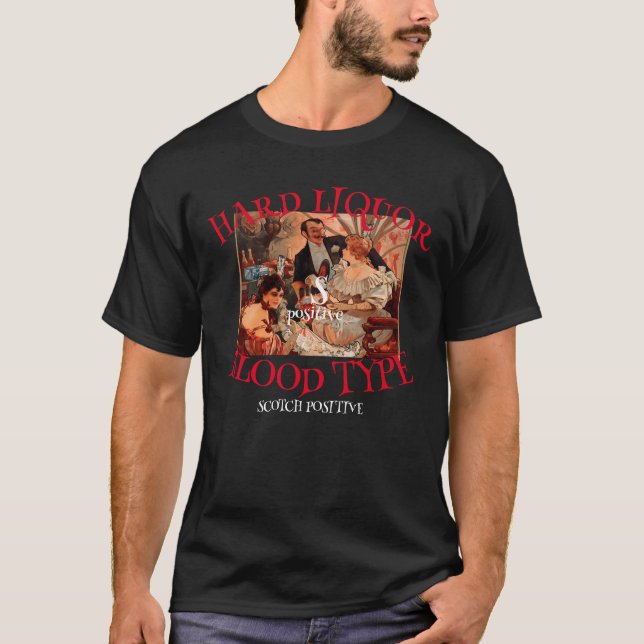 T-shirt Whisky Sang Type S positif SCOTCH (Devant)