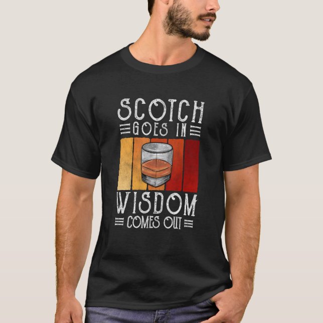 T-shirt Whisky Scotch Va Dans La Sagesse Sortit (Devant)