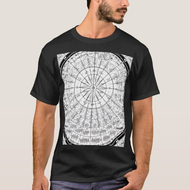 T-shirt Whisper céleste : Le cycle cosmique (Devant)