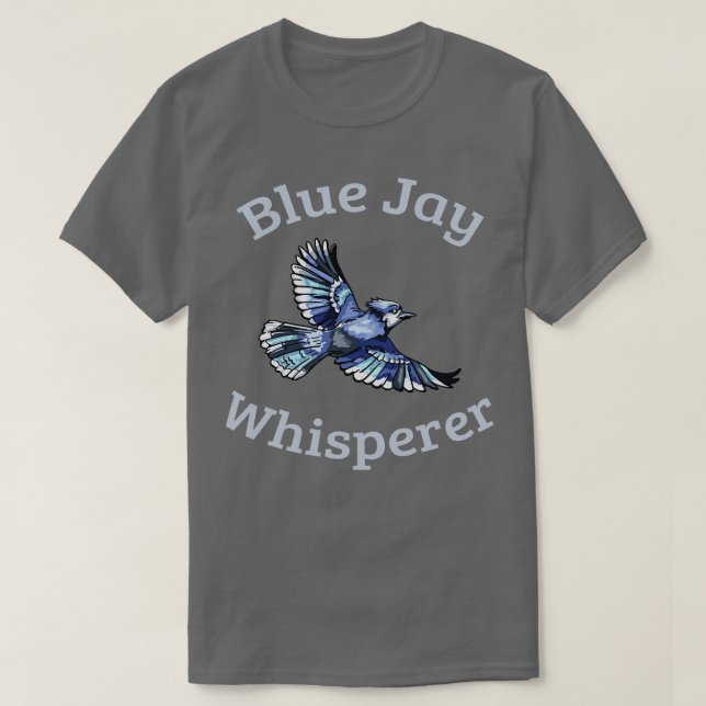 T-shirt Whisperer bleu Jay (Design devant)