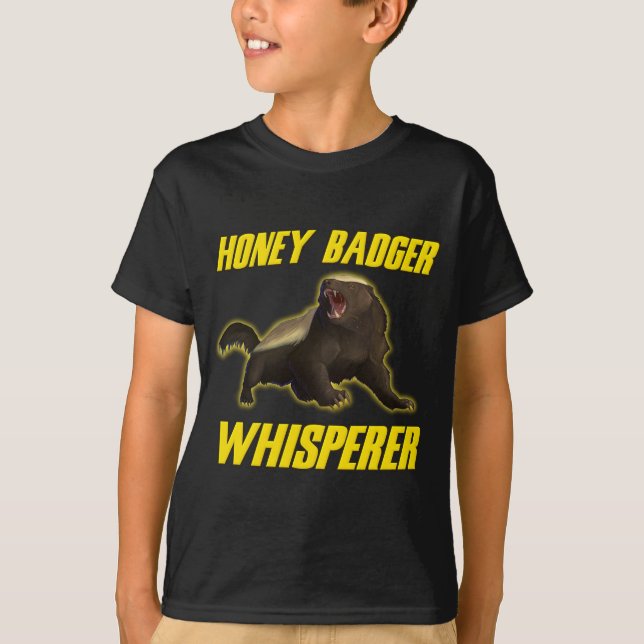 T-shirt Whisperer de blaireau de miel (Devant)