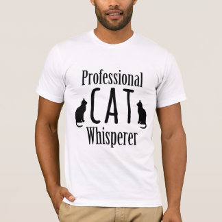 T-shirt Whisperer de chat professionnel
