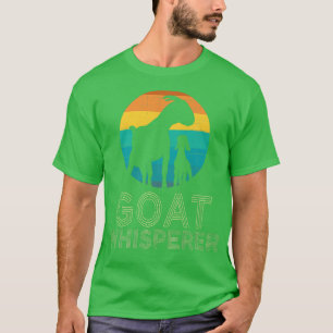 T-shirt Whisperer de chèvre drôle chèvre déprimé Retro Vin