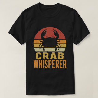 T-shirt Whisperer de crabe vintage - Chasse au crabe Pêche