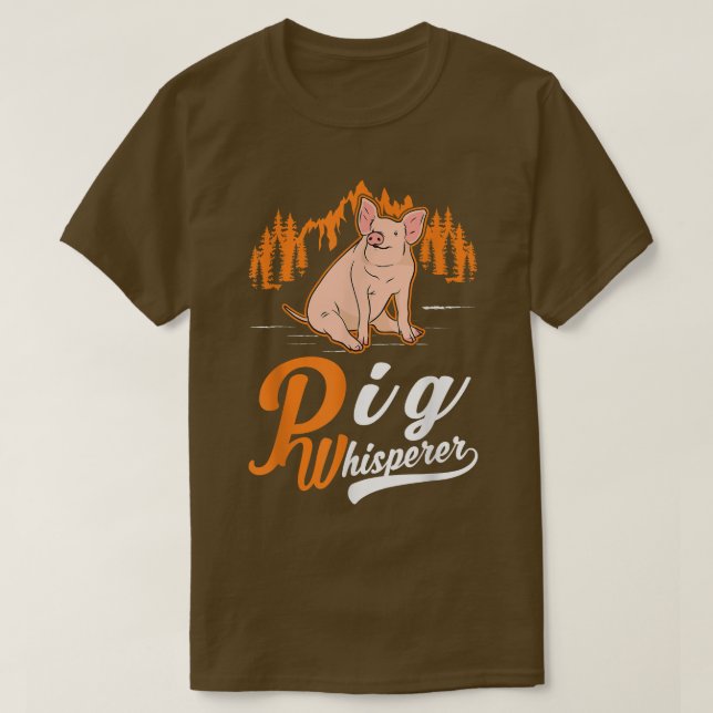 T-shirt Whisperer de porc 4901 (Design devant)