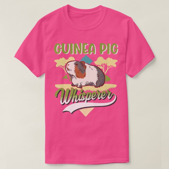 T-shirt Whisperer de porc de Guinée Premium 2484 (Design devant)
