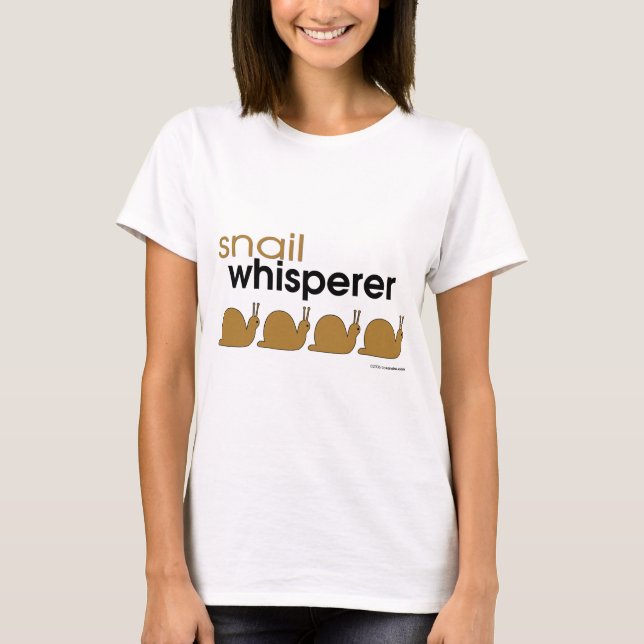 T-shirt Whisperer d'escargot (Devant)