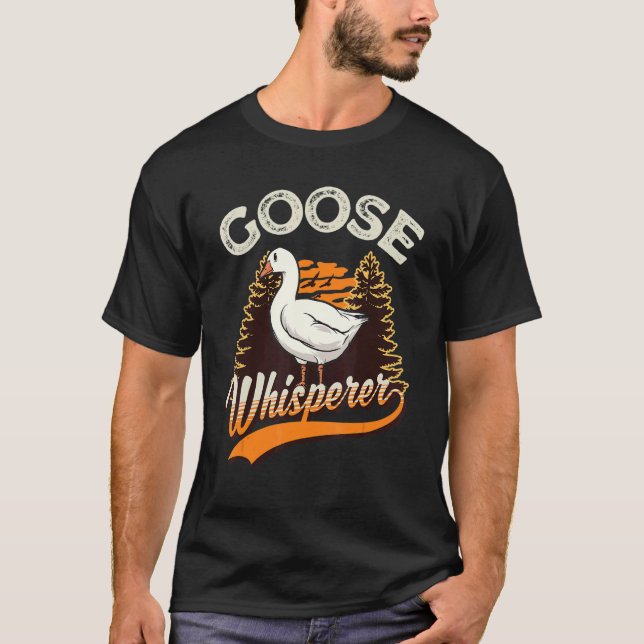 T-shirt Whisperer d'oies d'Oie Whisperer (Devant)