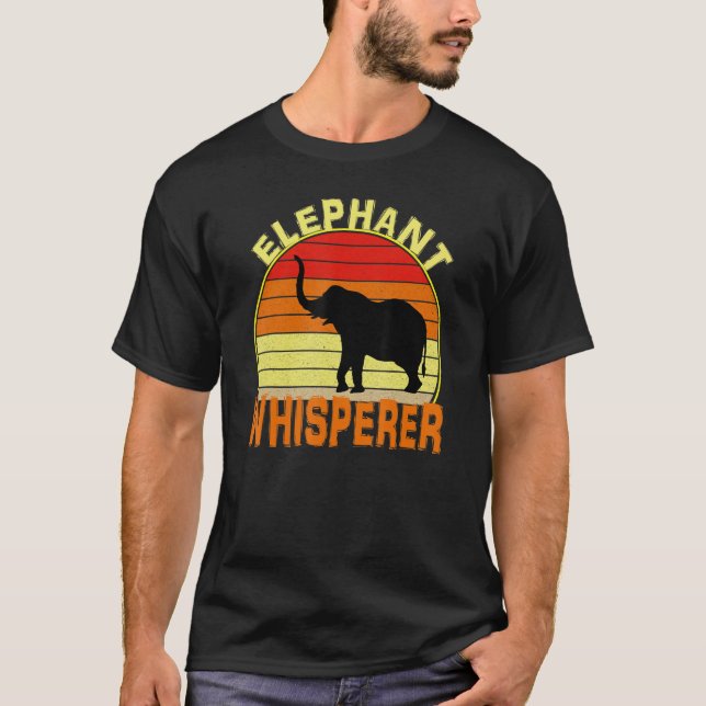 T-shirt Whisperer éléphant (Devant)