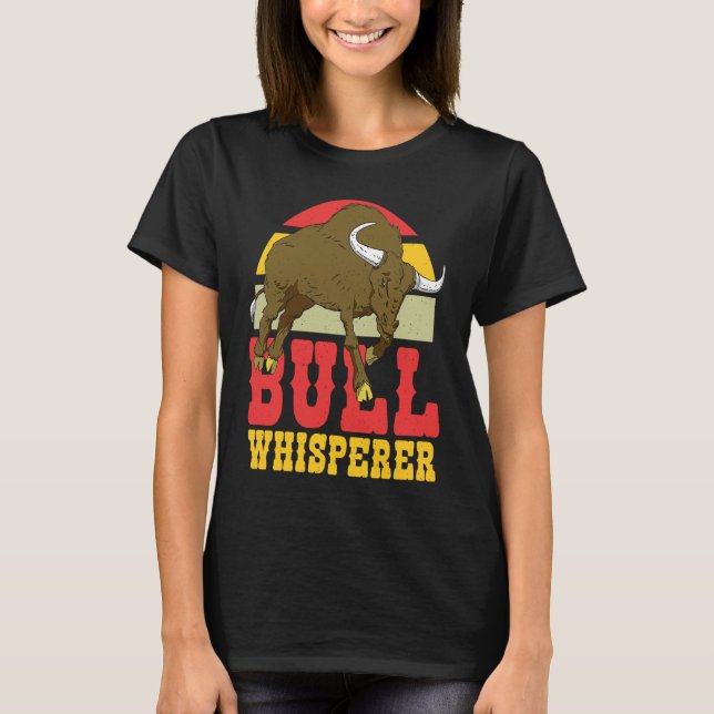 T-shirt Whisperer Rodeo Bull (Devant)