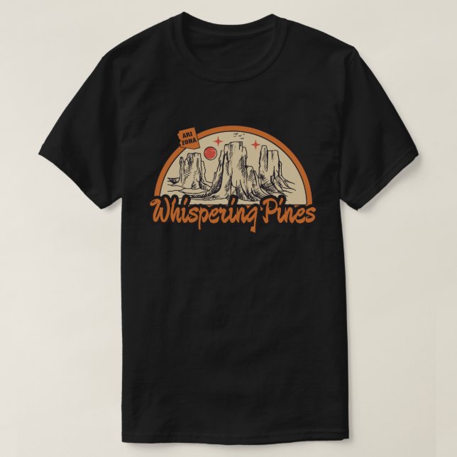 T-shirt Whispering Pines, Arizona (Design devant)